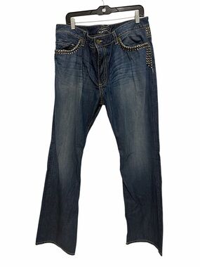 Robin’s Jeans Size 40 Bootcut Jeans Studded Rhinestone USA Made Dark Wash Men’s